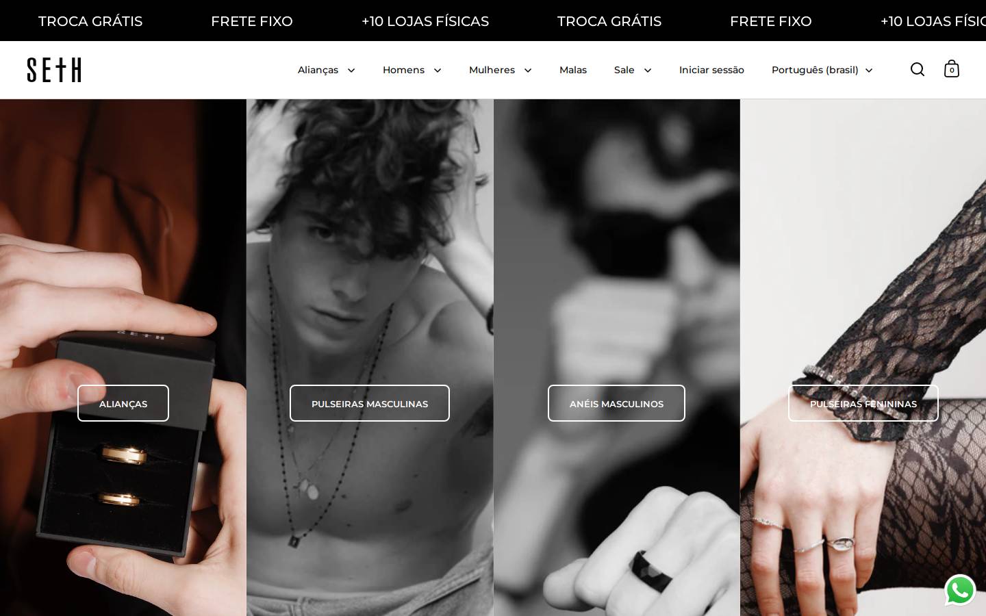 sethstore.com.br homepage screenshot
