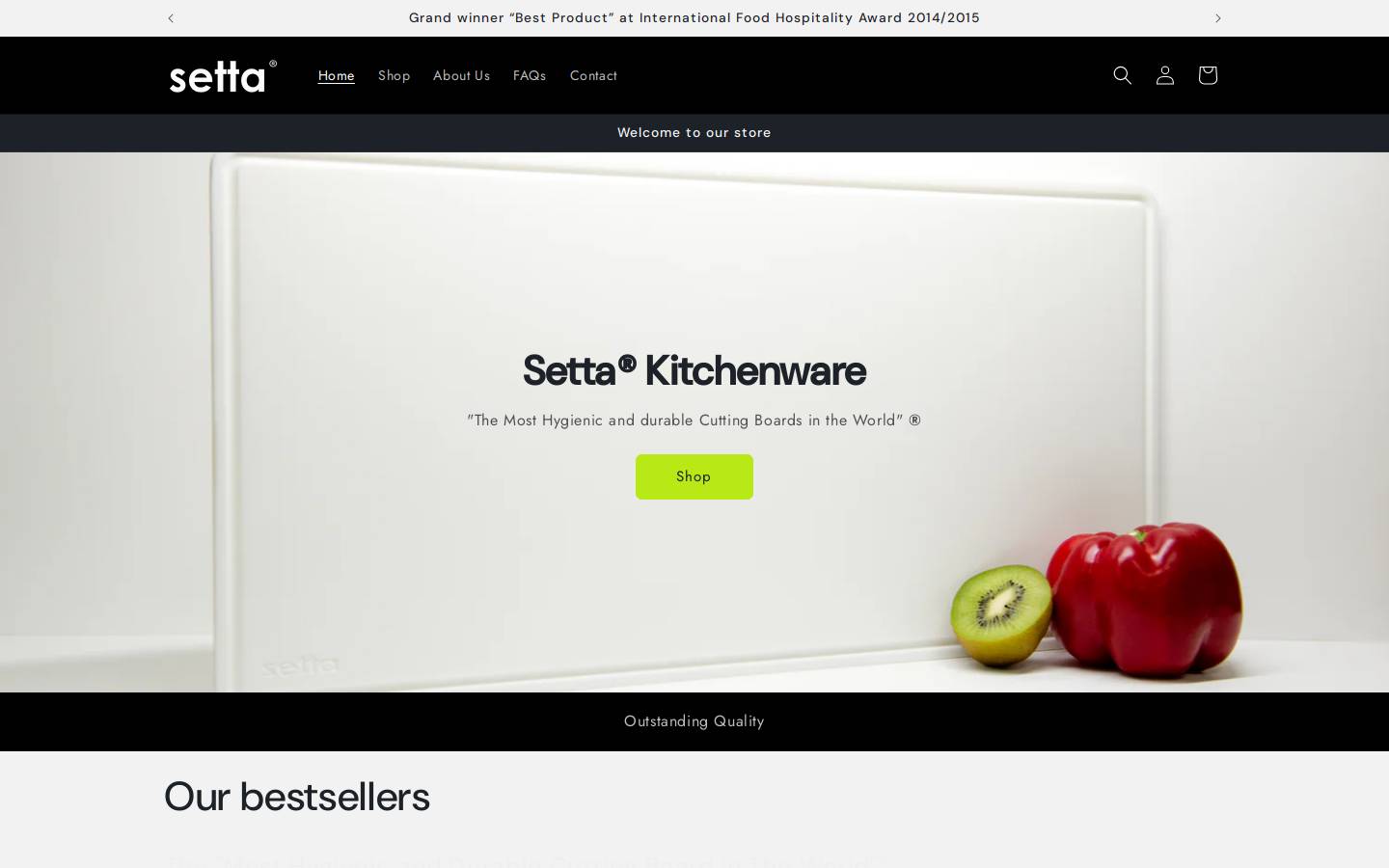 setta.com homepage screenshot