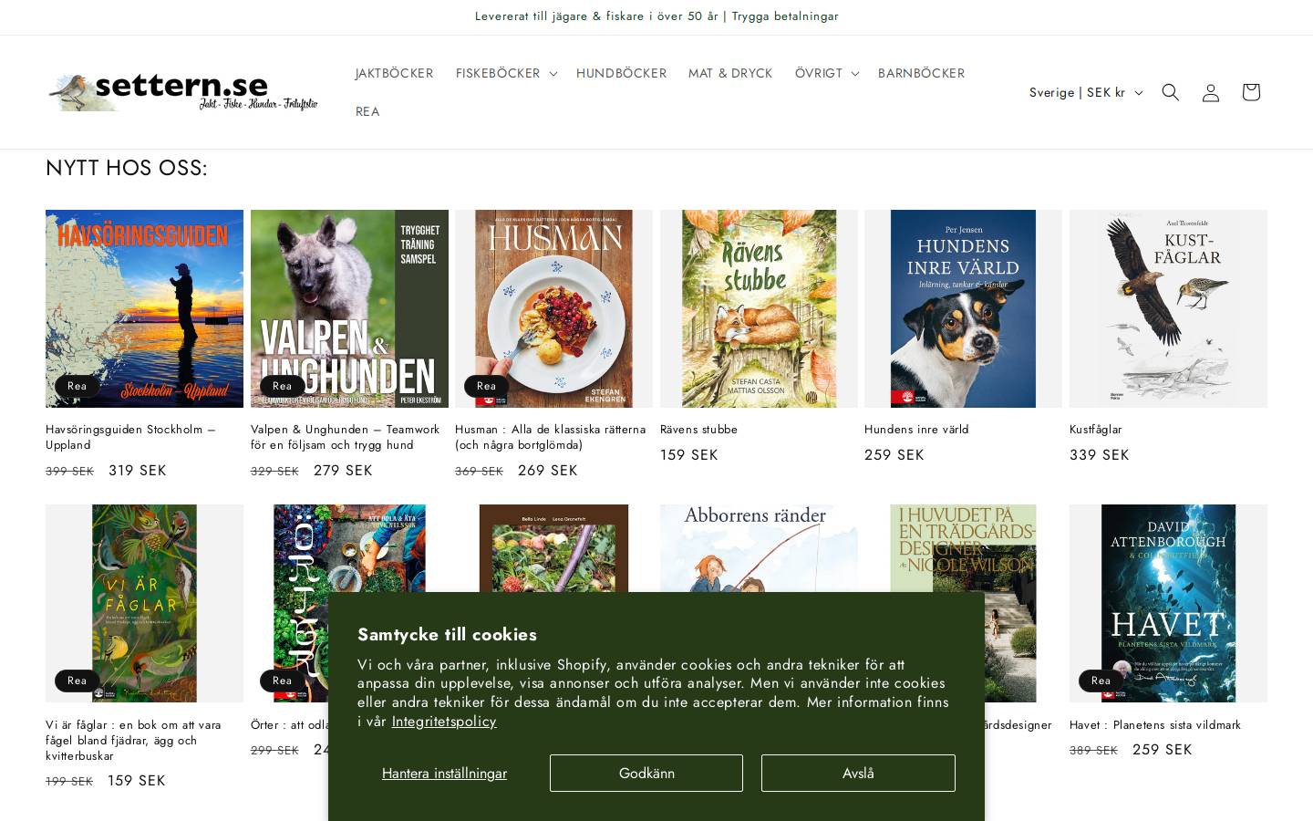 settern.se homepage screenshot