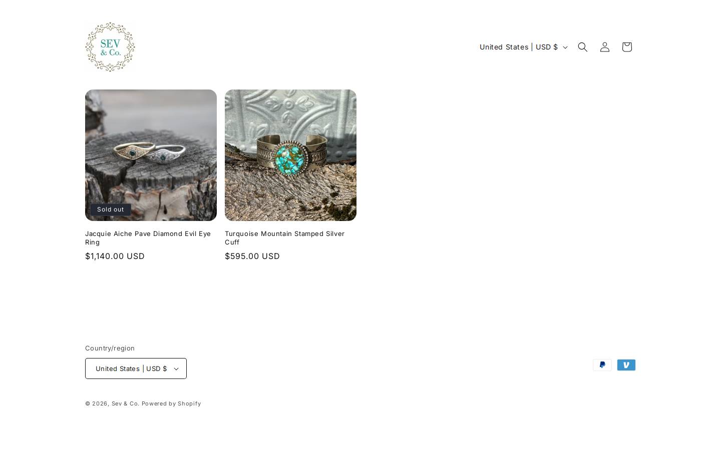 sevandco.com homepage screenshot