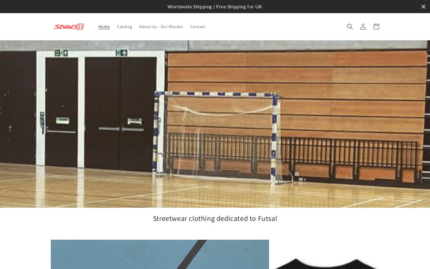 sevansfutsal.com homepage screenshot