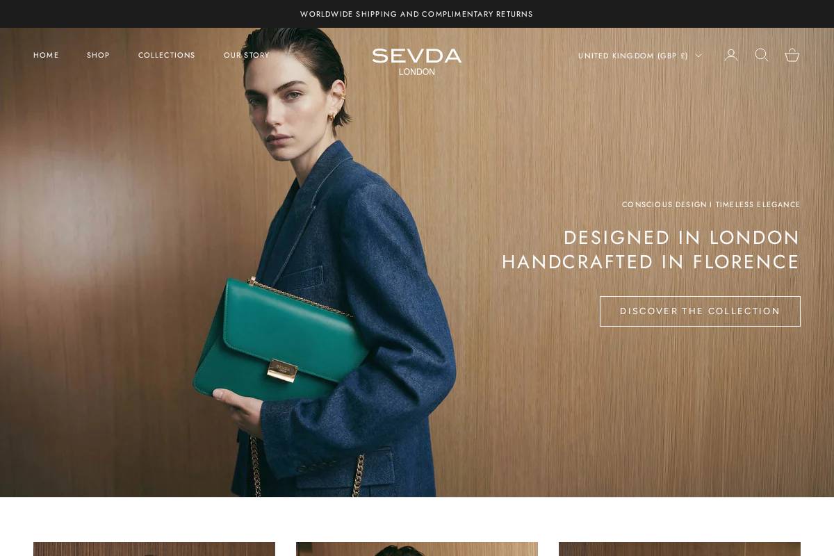 sevdalondon.com homepage screenshot