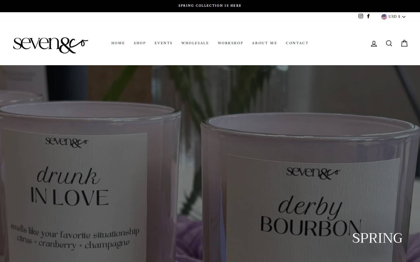 sevenandco.co homepage screenshot