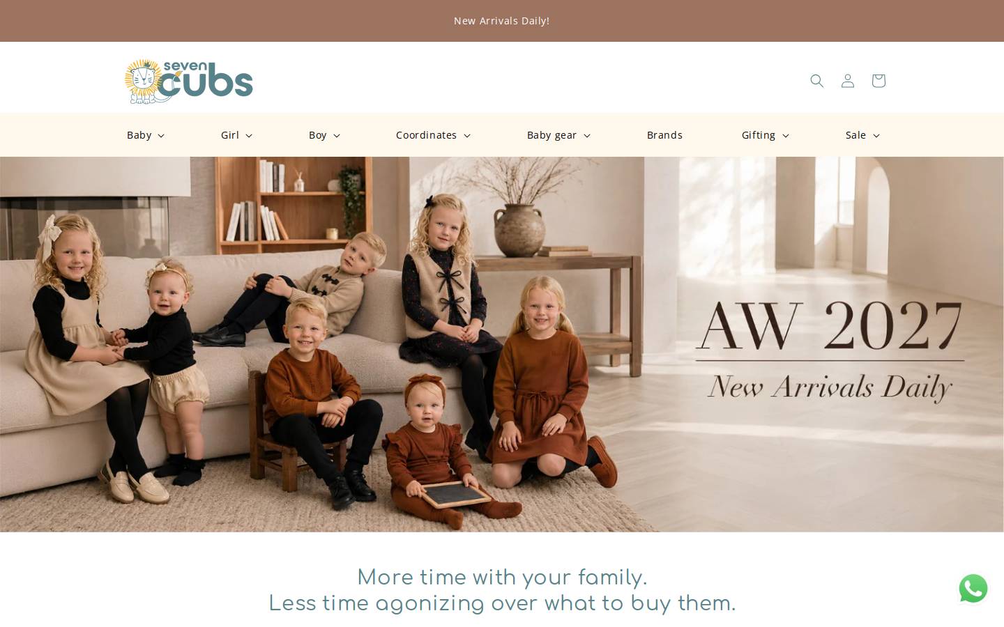sevencubs.com homepage screenshot
