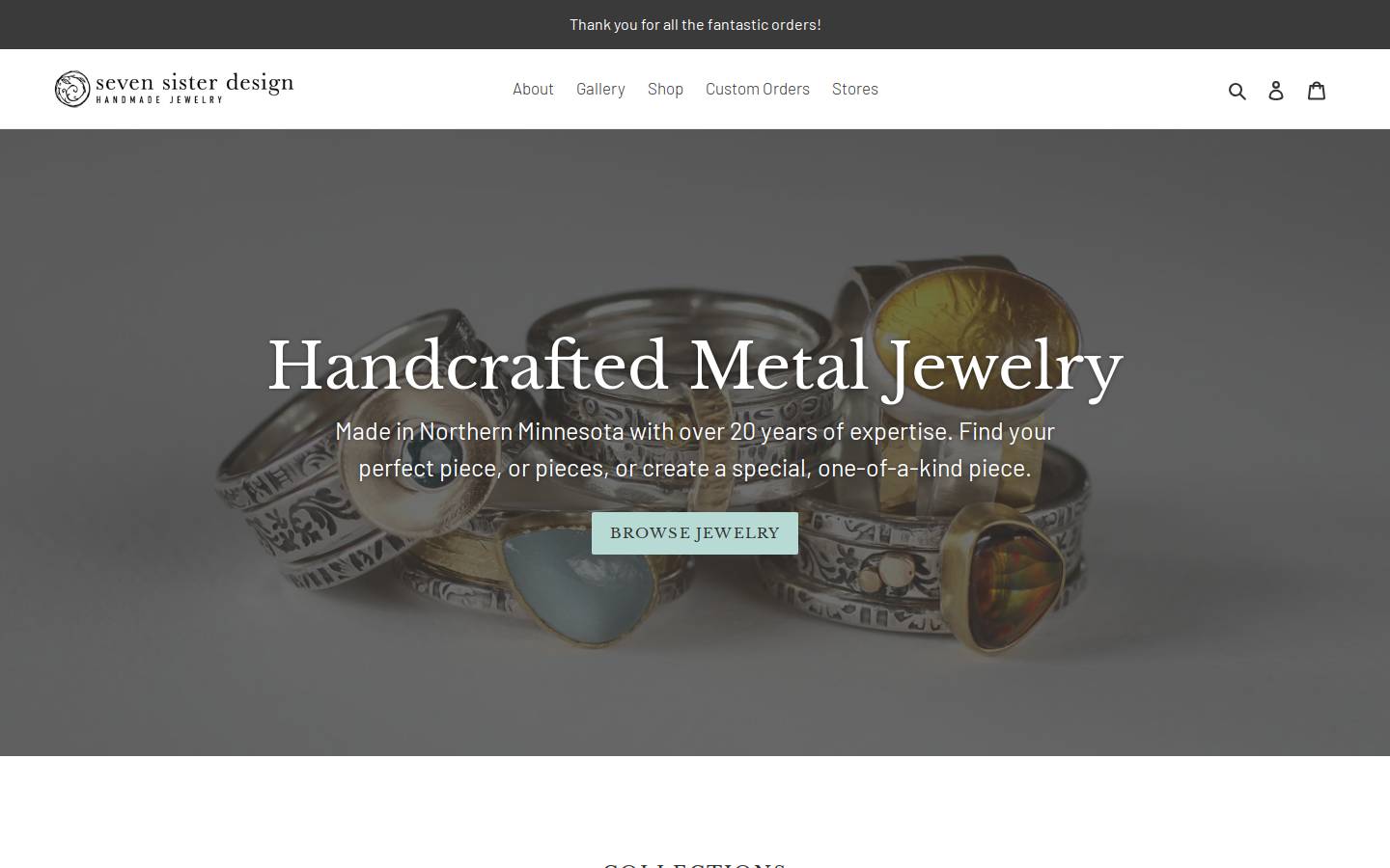 sevensisterdesign.com homepage screenshot