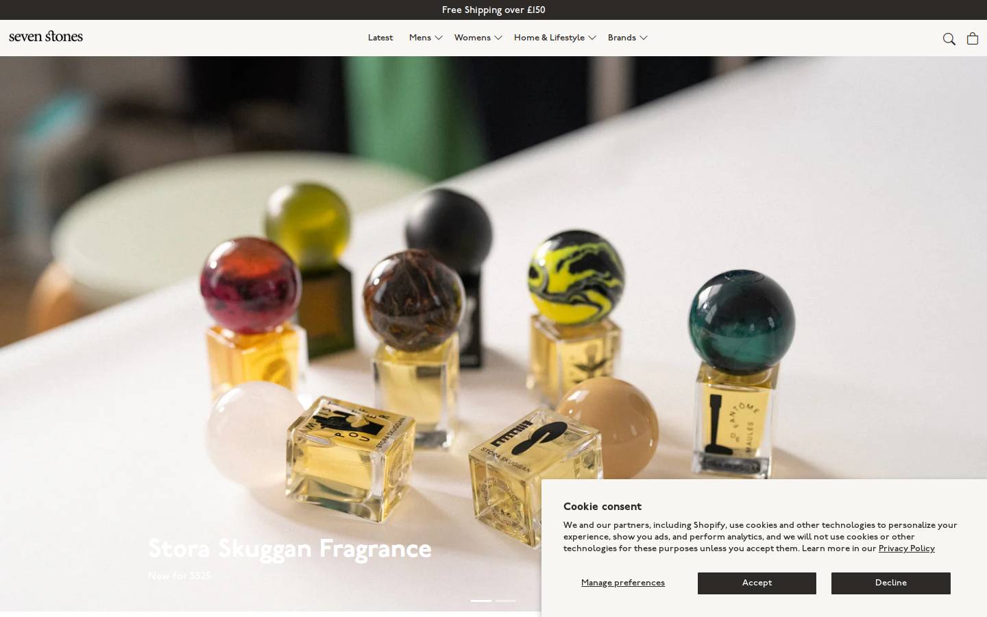 sevenstones.store homepage screenshot