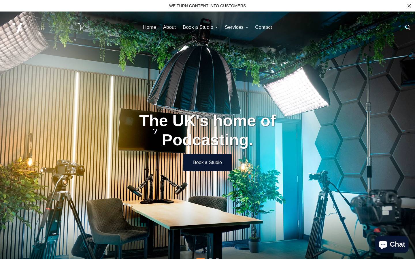 sevenstudios.co.uk homepage screenshot
