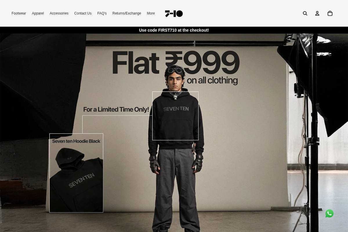 seventen.in homepage screenshot