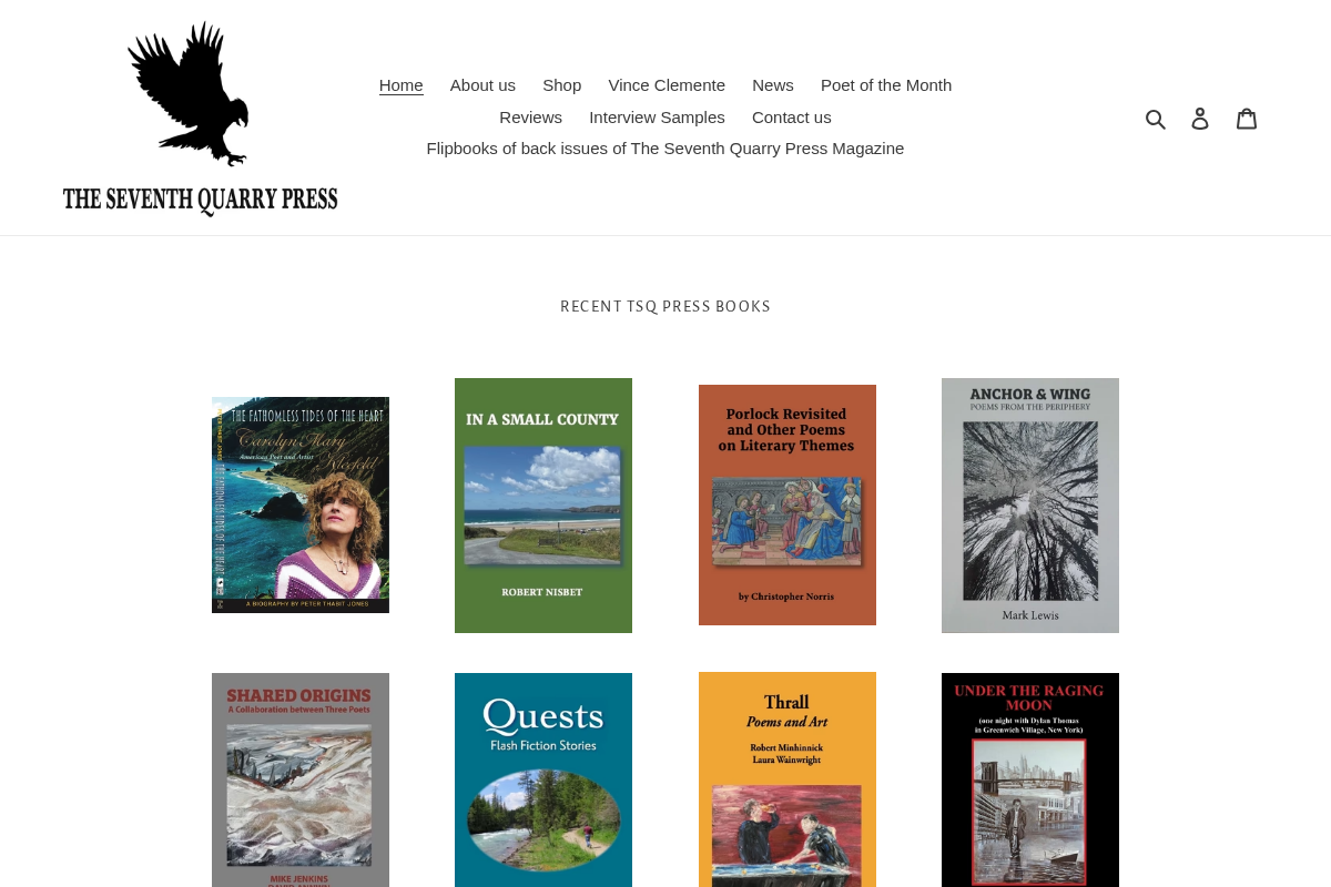 seventhquarrypress.com homepage screenshot