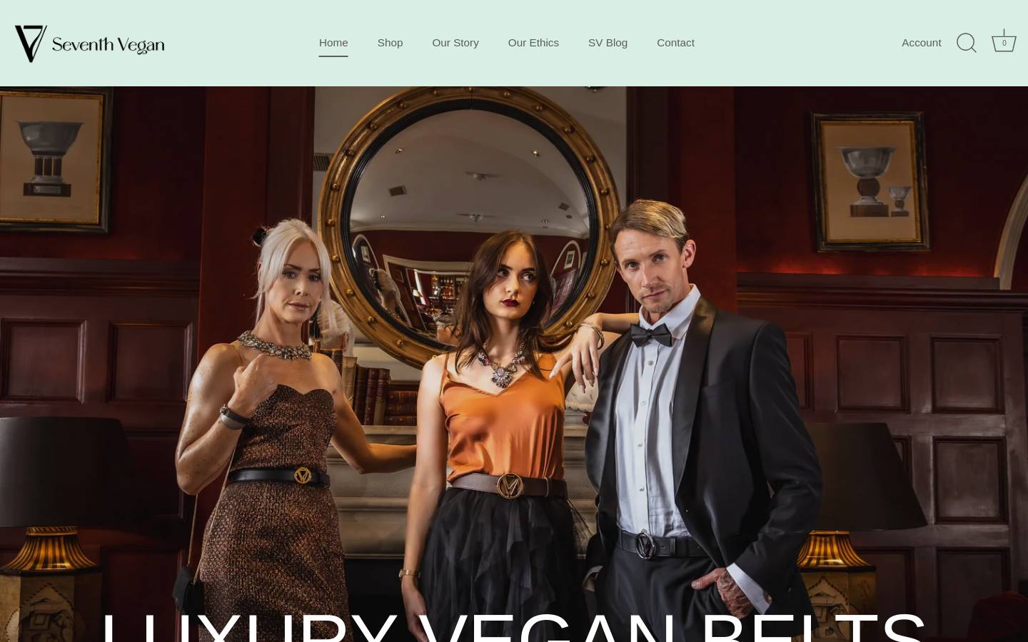 Seventh Vegan homepage screenshot