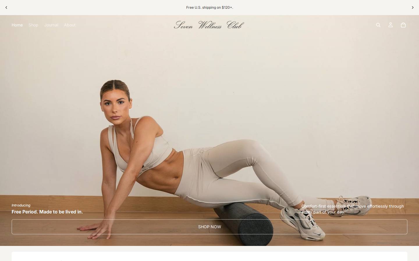 sevenwellnessclub.com homepage screenshot