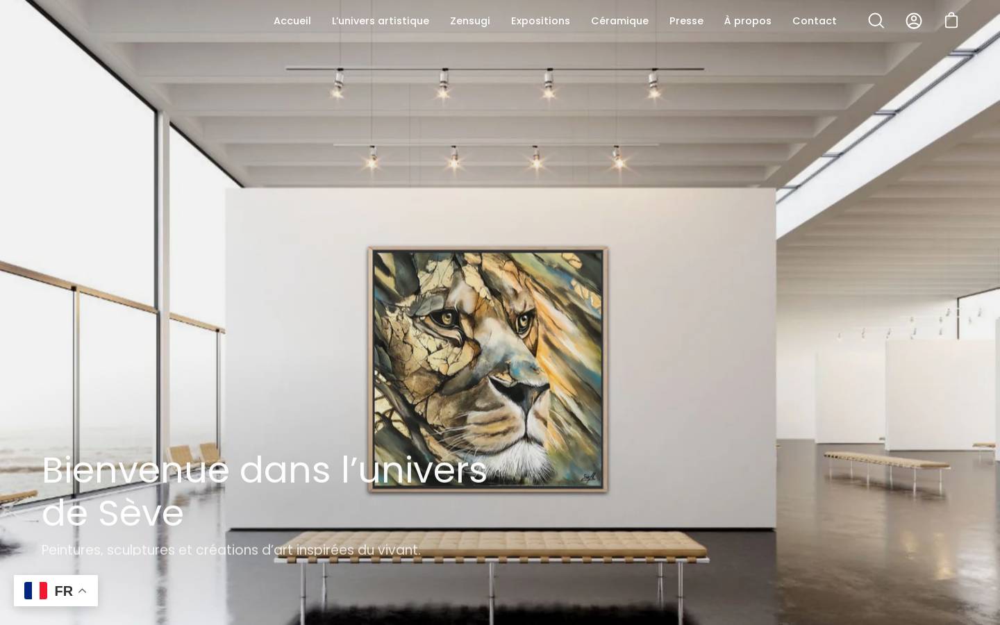 severinefabrehamon.com homepage screenshot