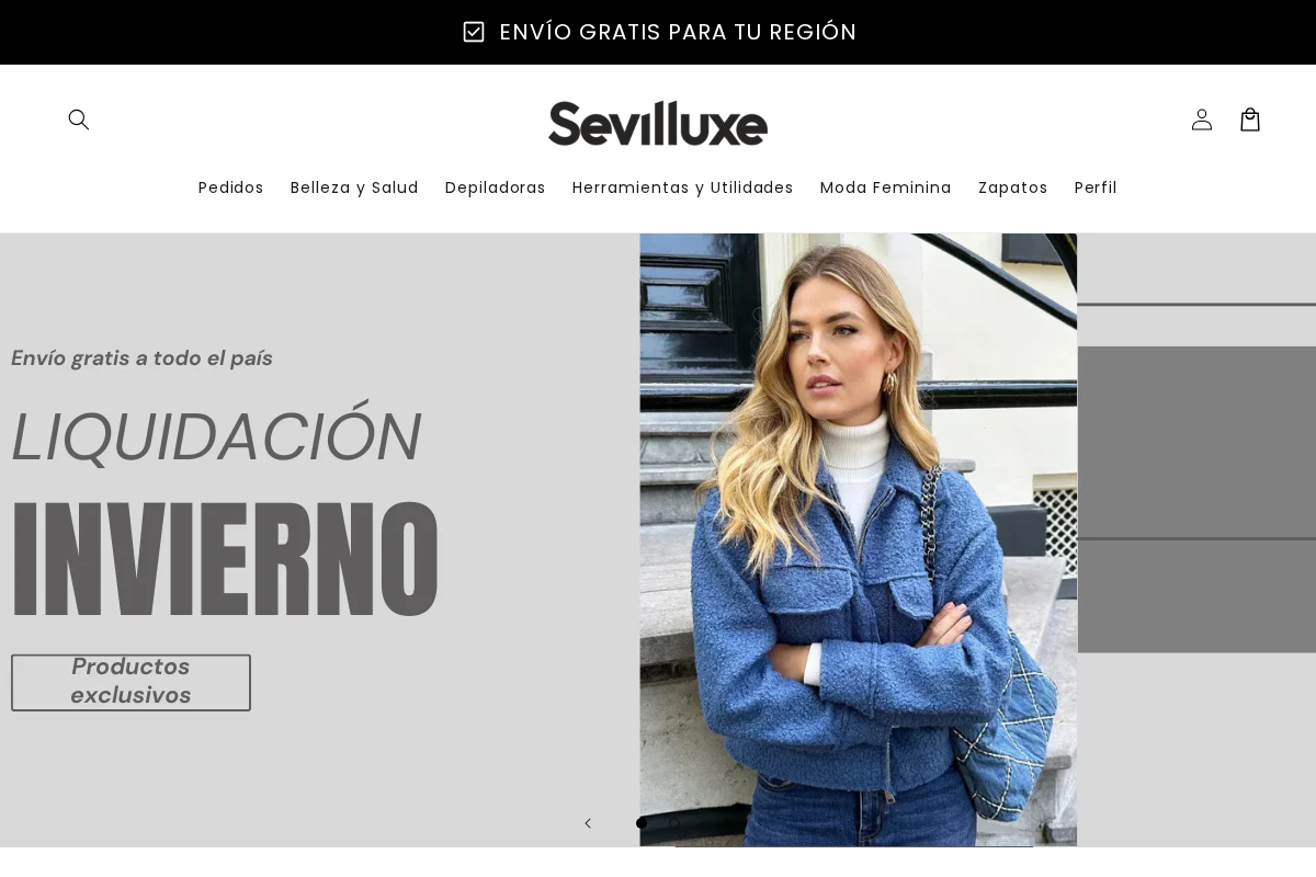 Sevilluxe homepage screenshot