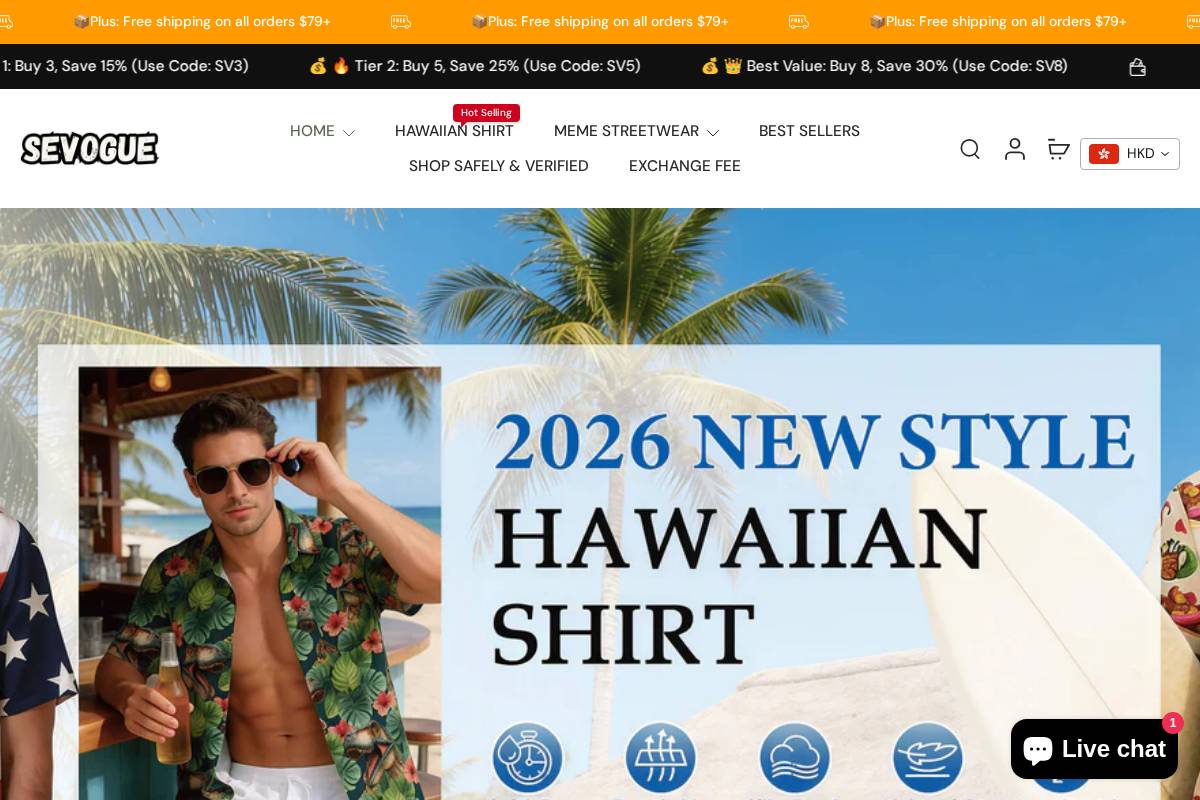 sevogue.com homepage screenshot
