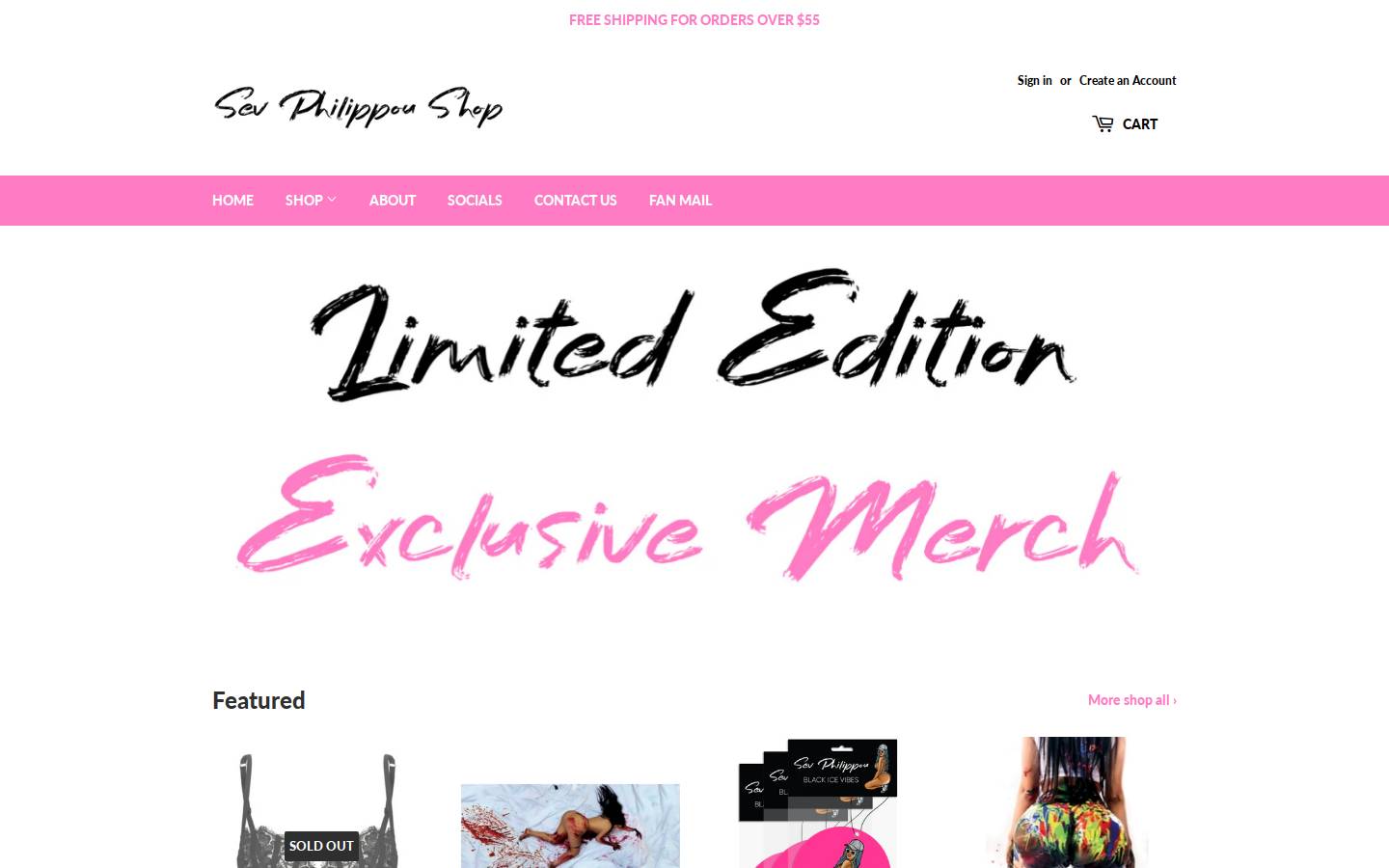sevphilippou.com homepage screenshot