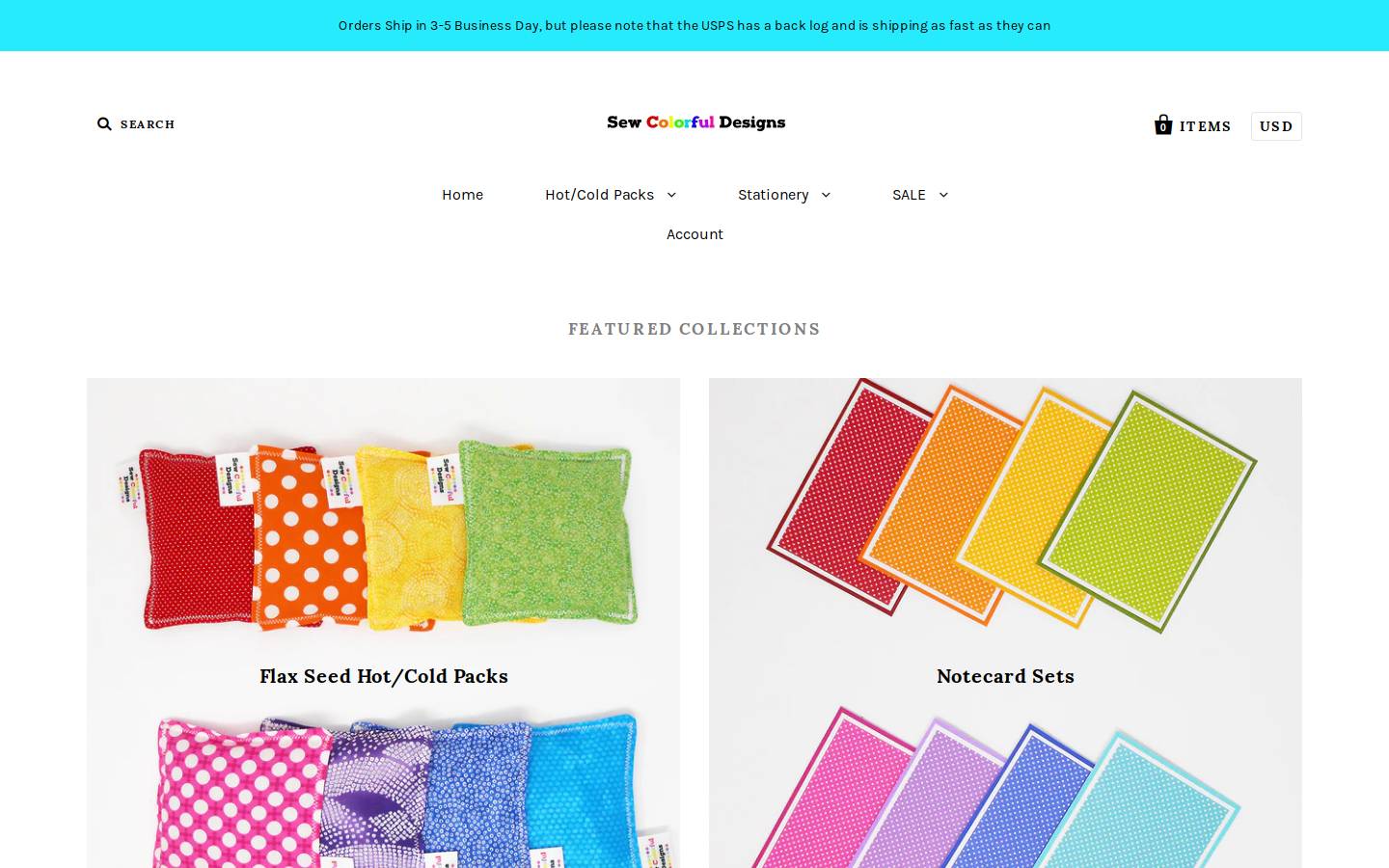 Sewcolorfuldesigns homepage screenshot
