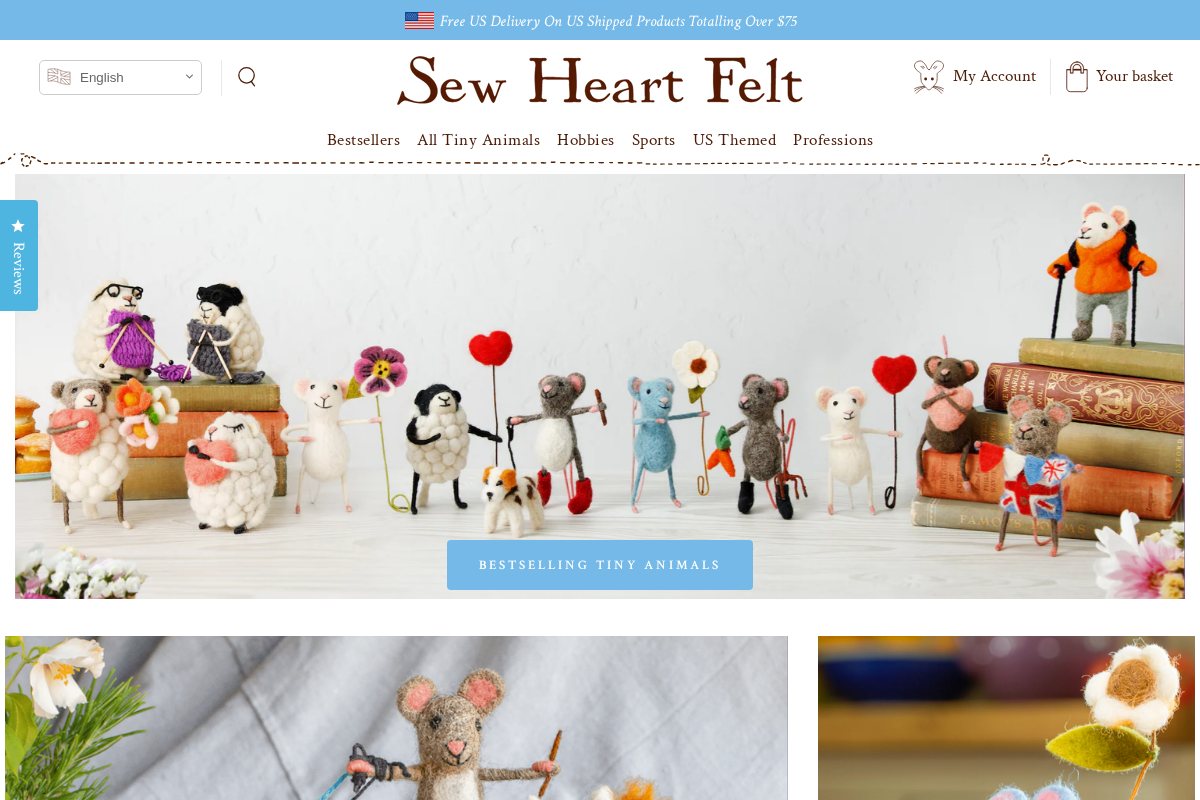 Sew Heart Felt homepage screenshot