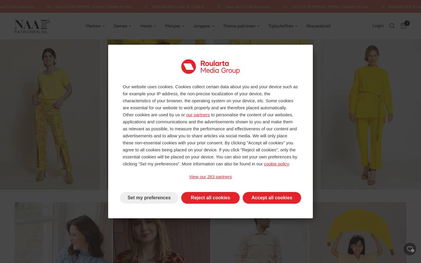sewingpatterns.shop homepage screenshot