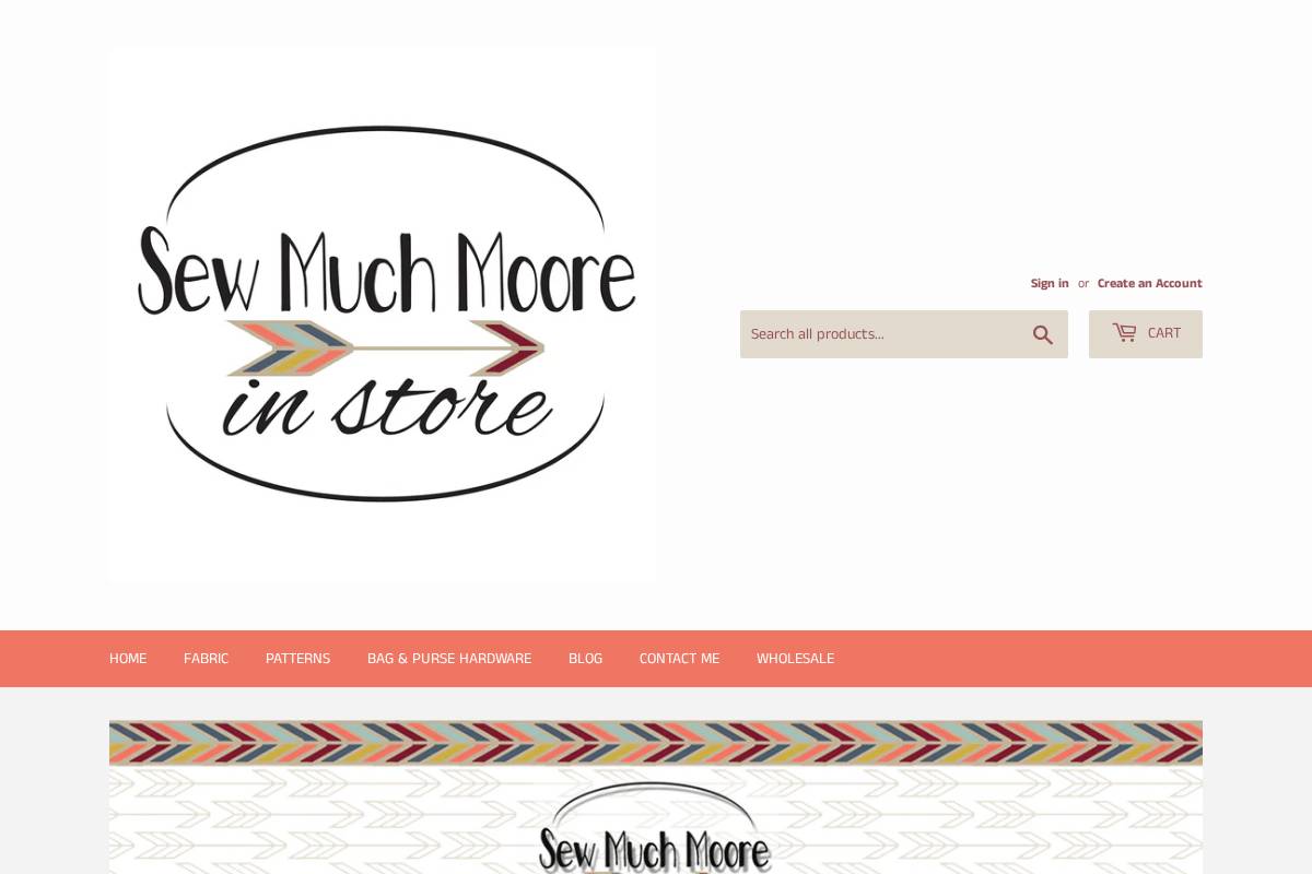 sewmuchmooreshop.com homepage screenshot