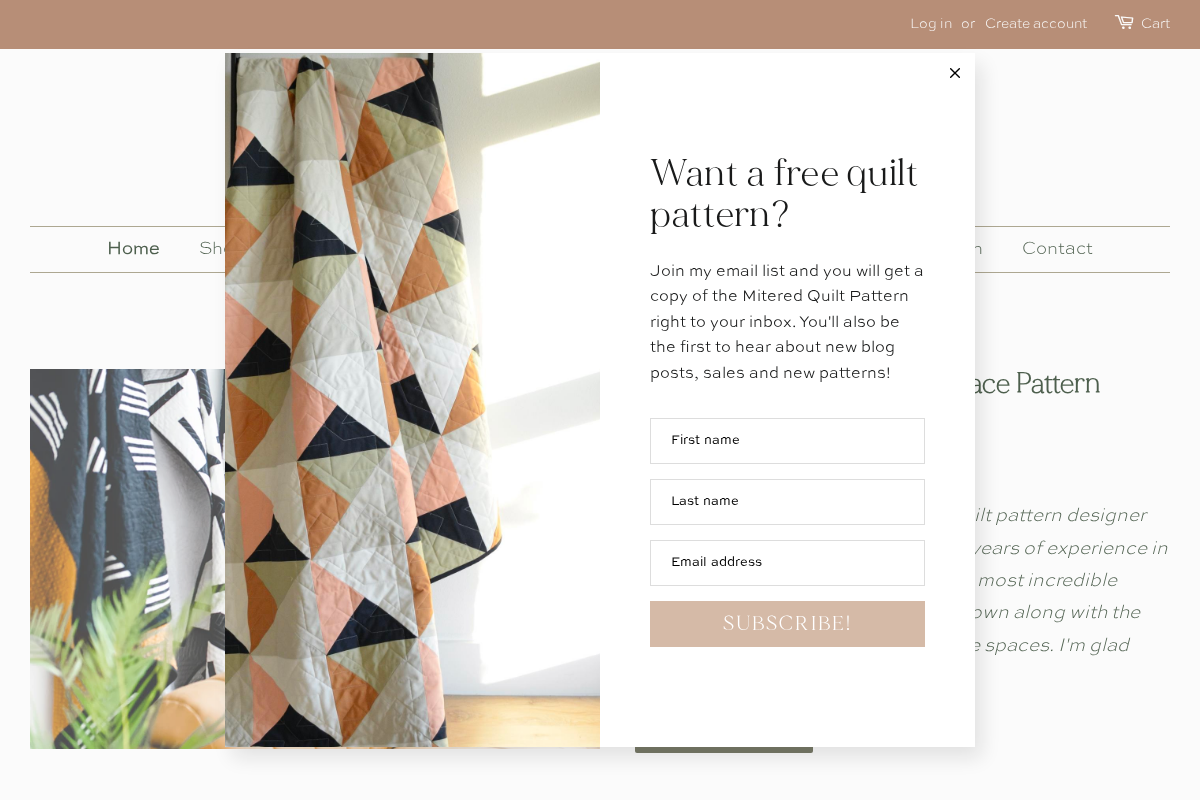 Sewn Modern Quilt Patterns by Amy Schelle homepage screenshot
