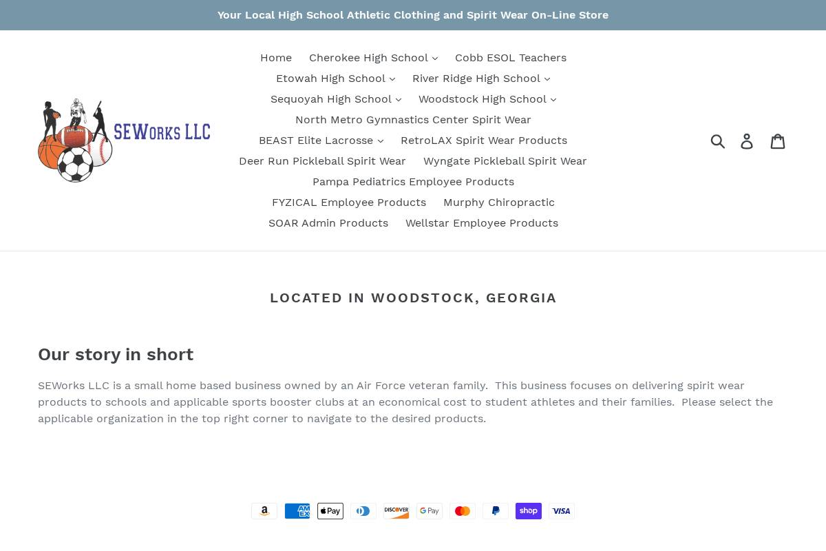 seworksga.com homepage screenshot