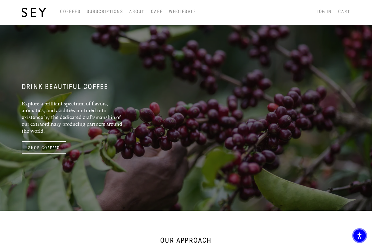 seycoffee.com homepage screenshot
