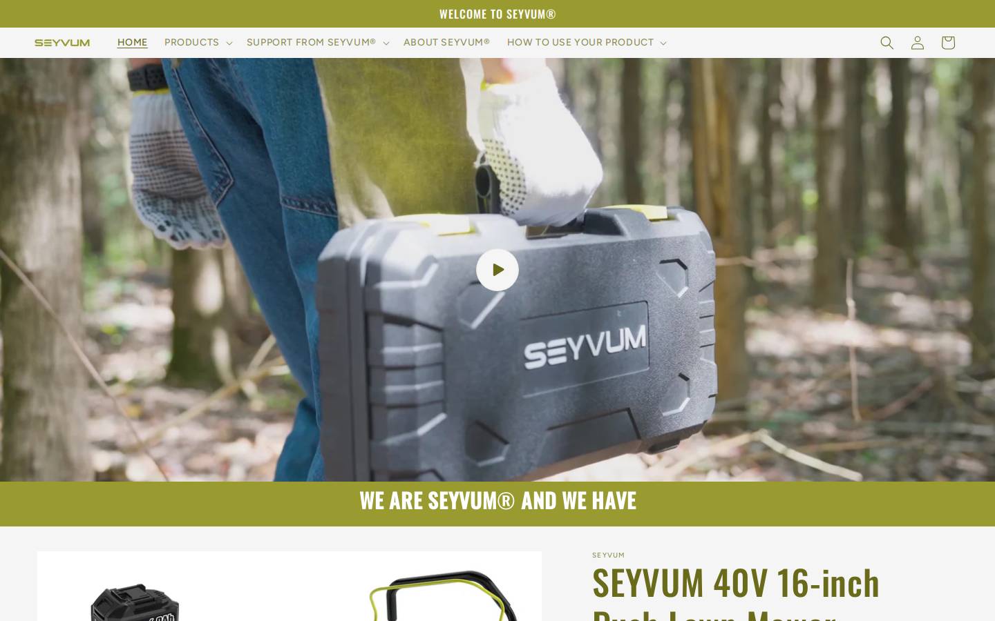 seyvumtools.com homepage screenshot
