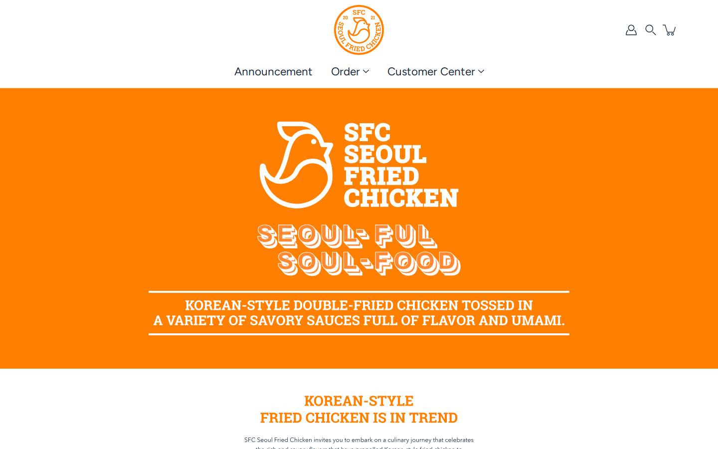 sfcfranchise.com homepage screenshot
