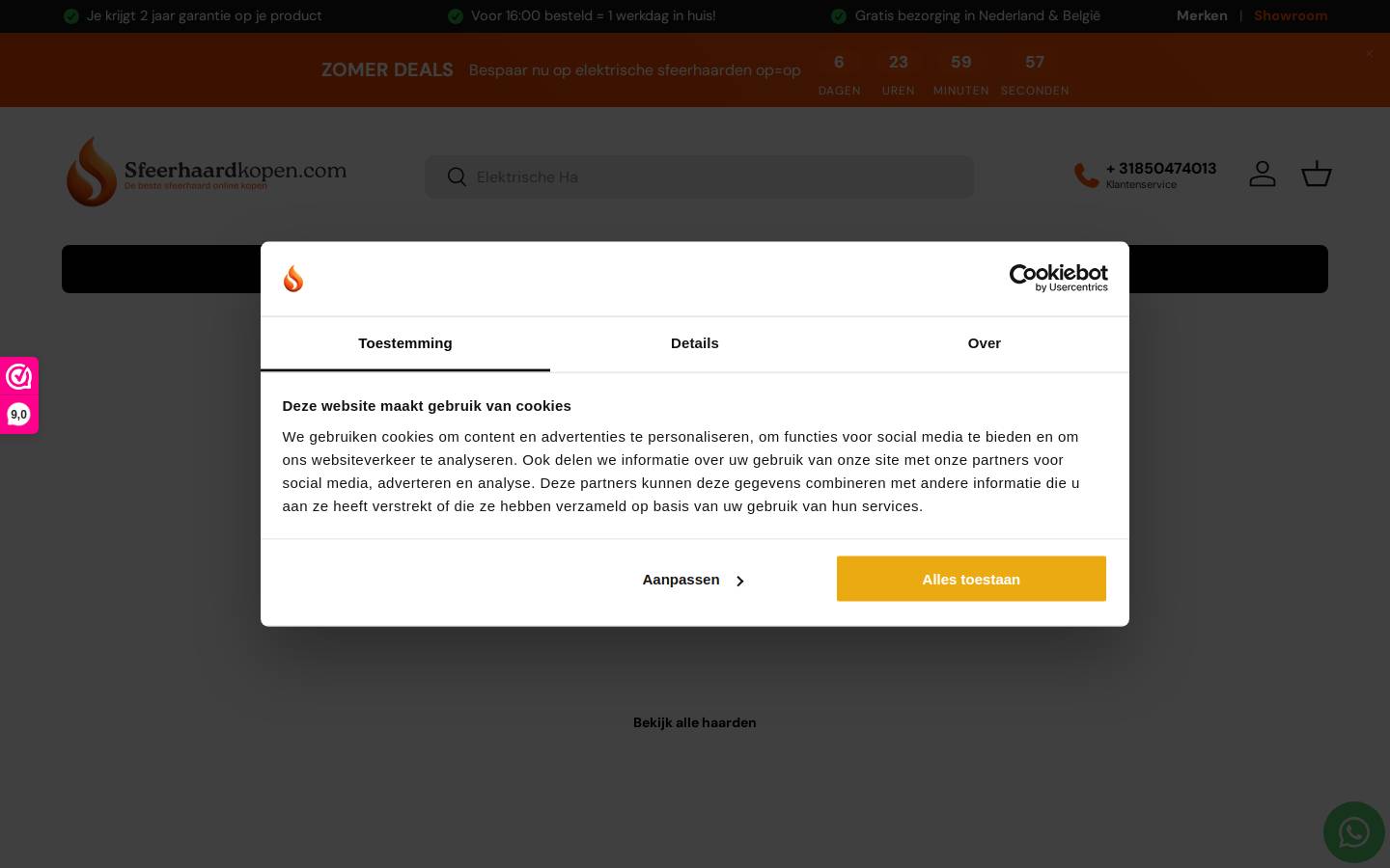 Sfeerhaardkopen homepage screenshot
