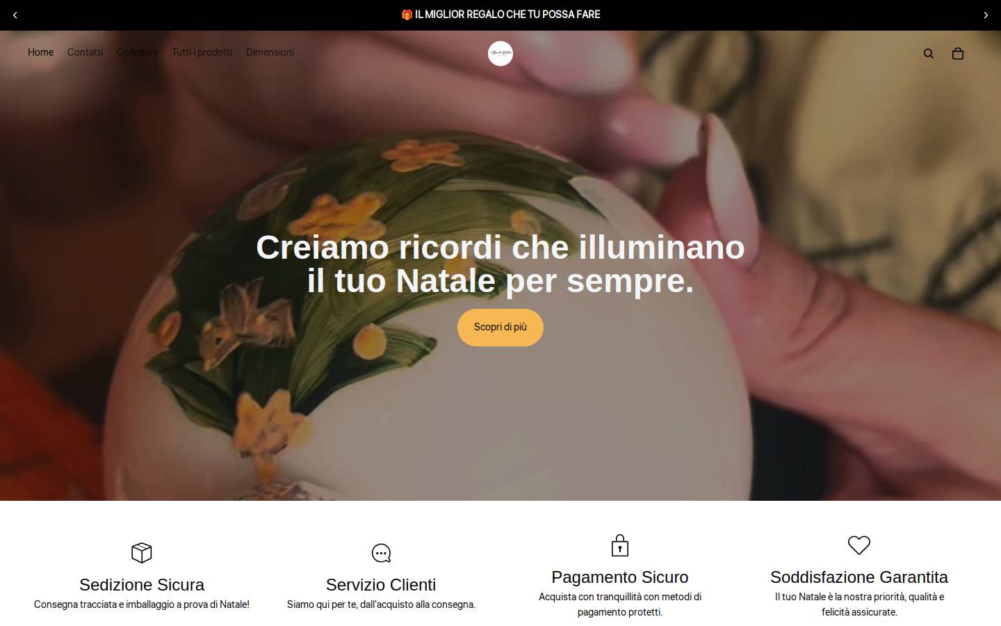 sferedinatale.it homepage screenshot