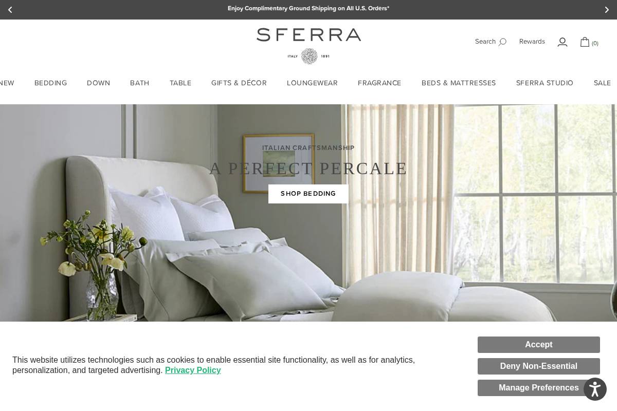SFERRA homepage screenshot