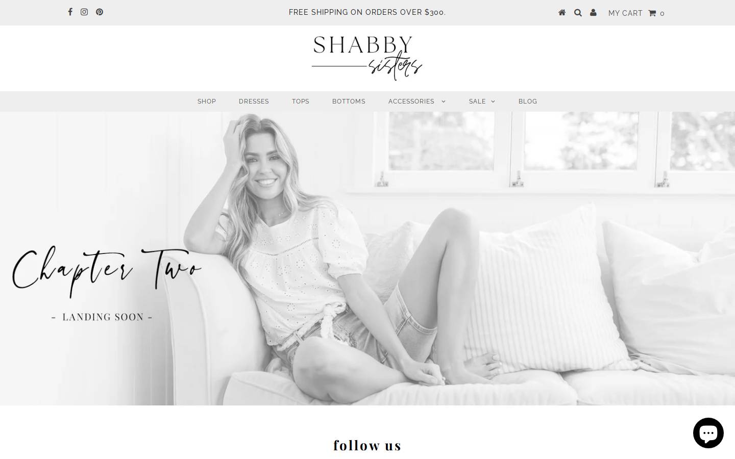 shabbysisters.com.au homepage screenshot