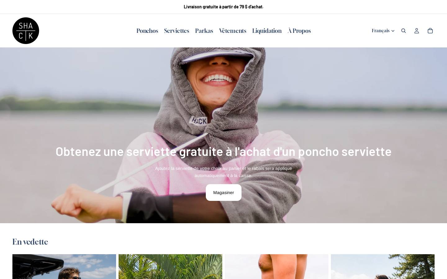 shack.fan homepage screenshot