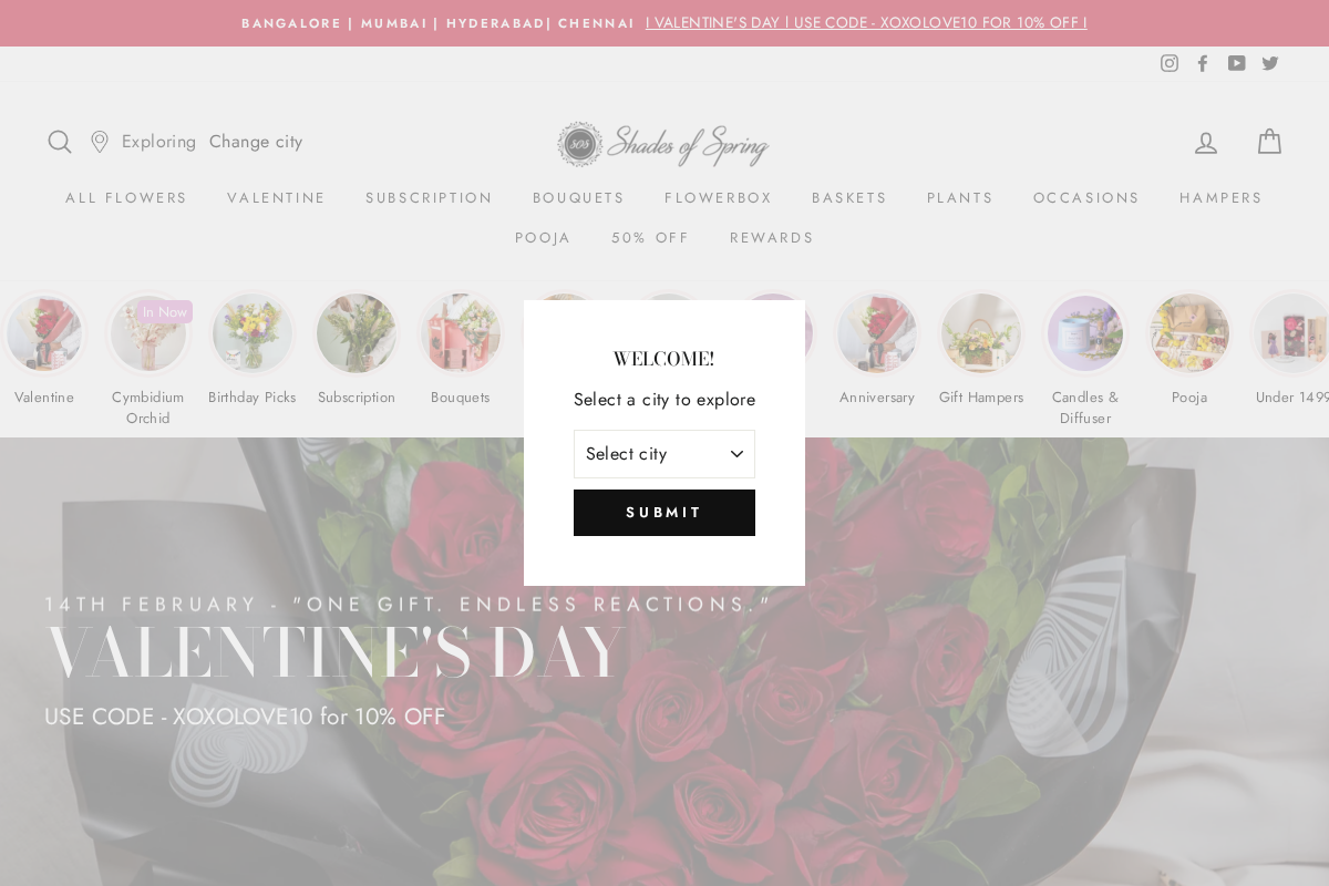 Shades of Spring homepage screenshot