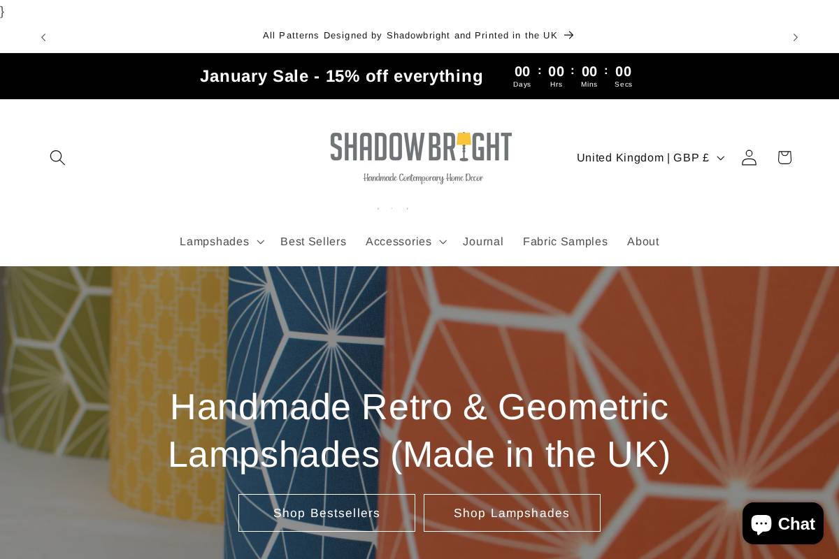 shadow-bright.com homepage screenshot