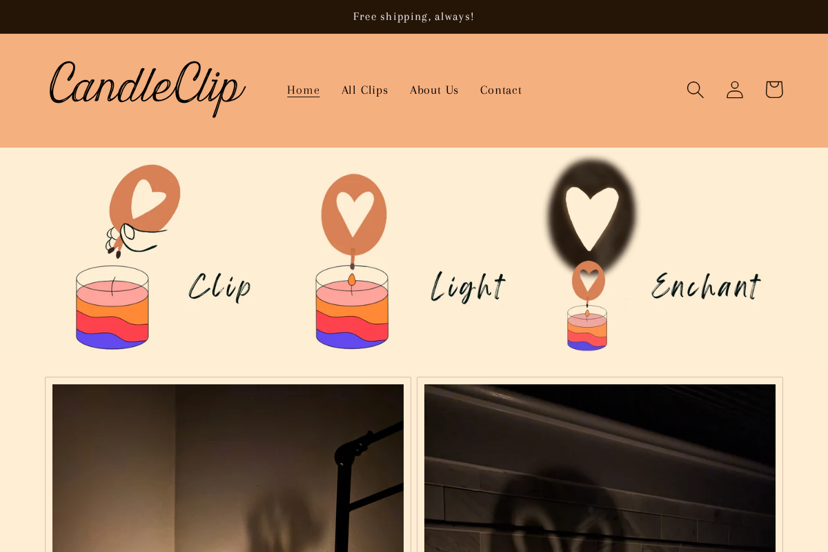 shadowclip.co homepage screenshot