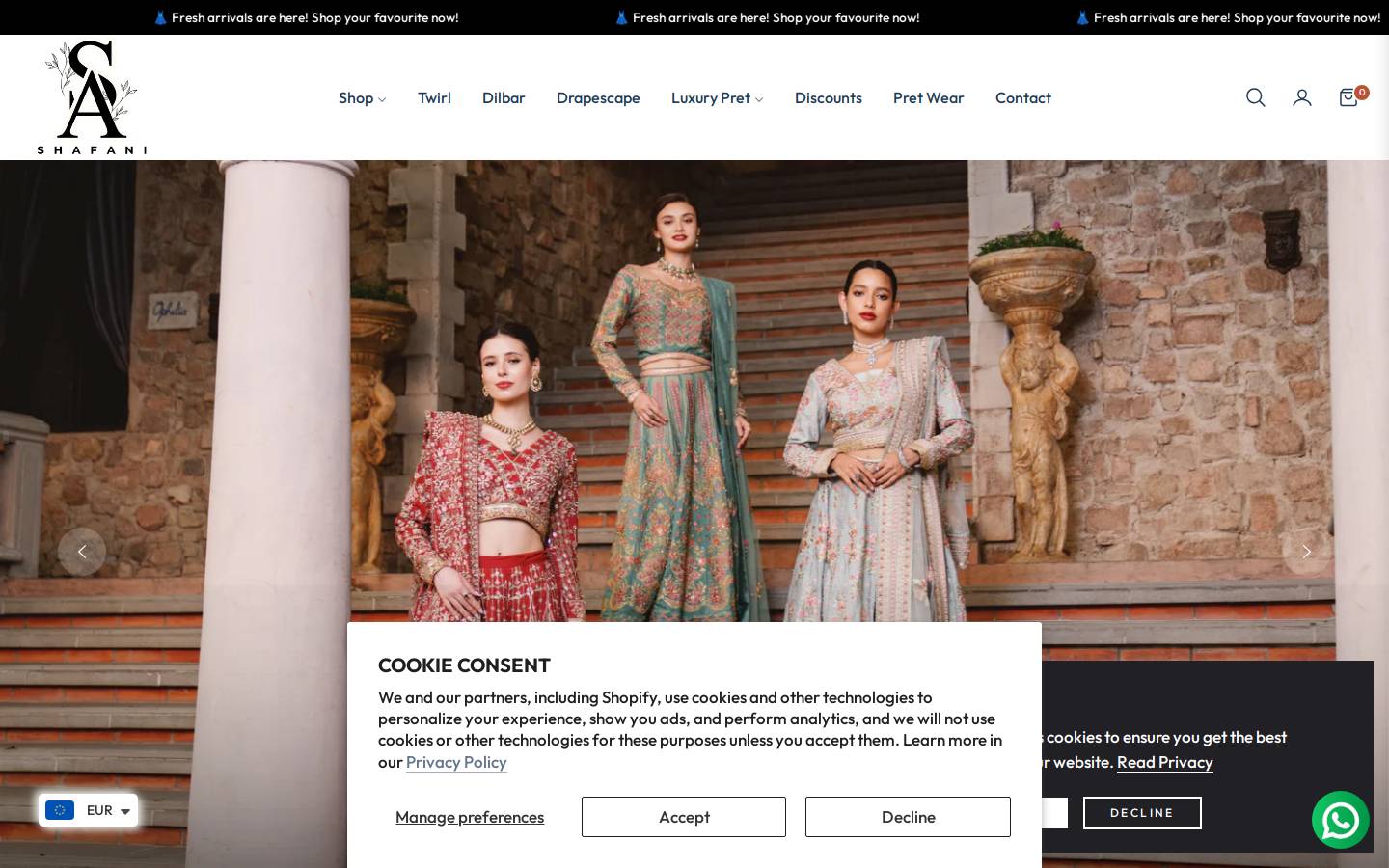 shafani.com homepage screenshot