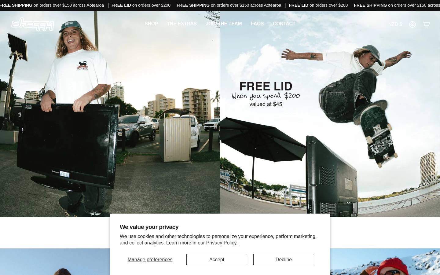 shaggy.co.nz homepage screenshot