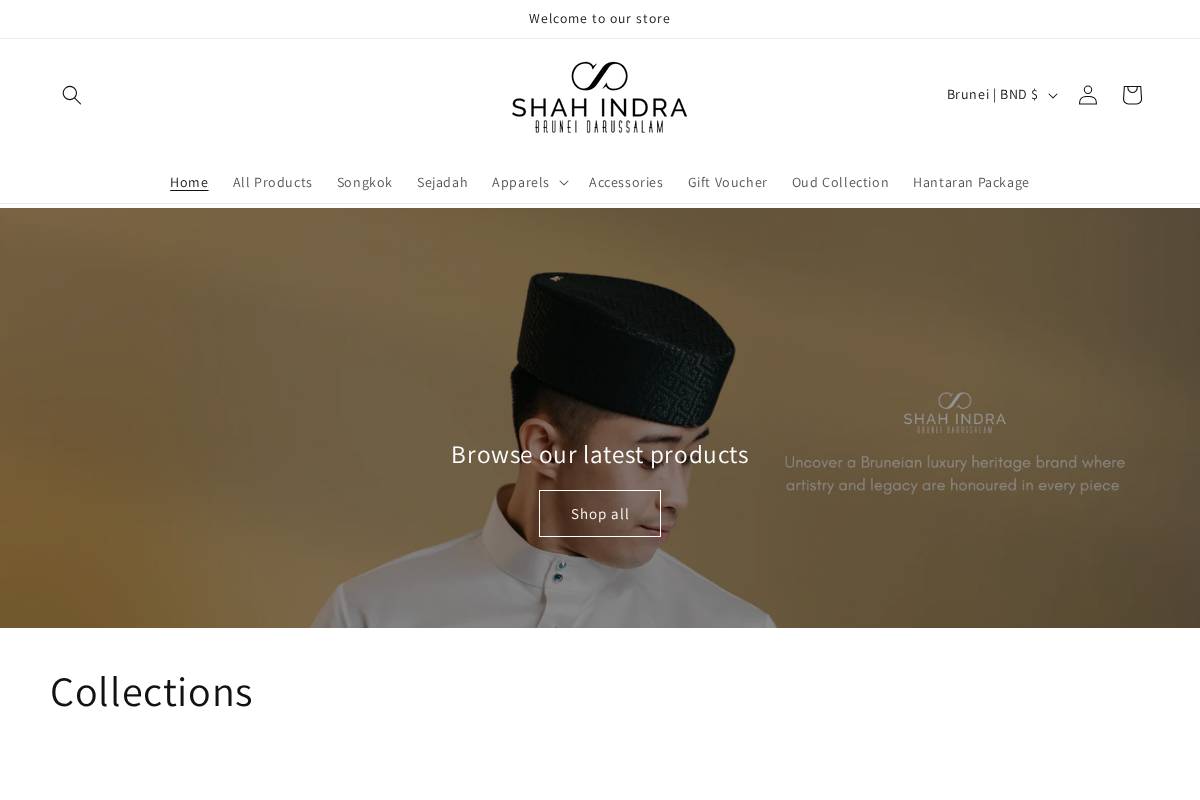 shahindra.com homepage screenshot