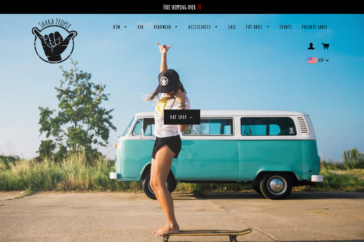 shaka-people.com homepage screenshot