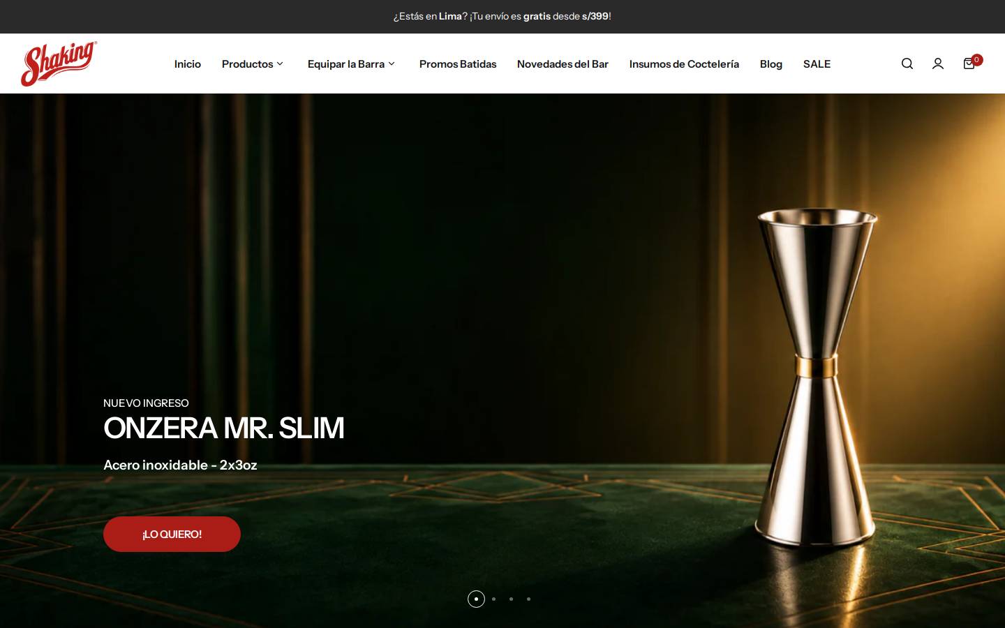 shakingclub.com homepage screenshot
