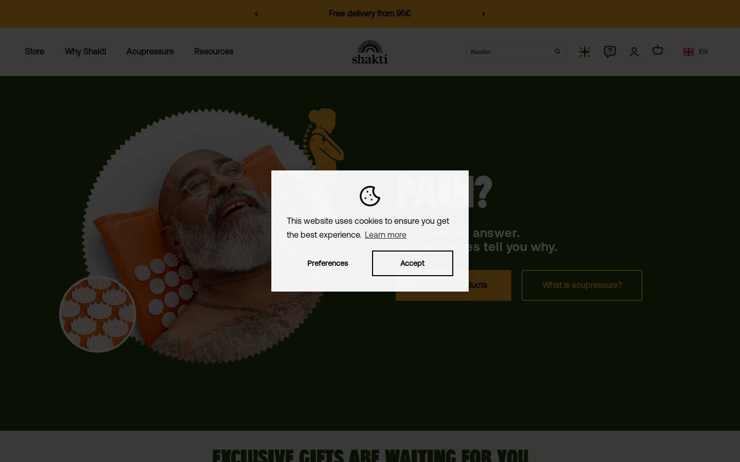 Shakti Mat homepage screenshot