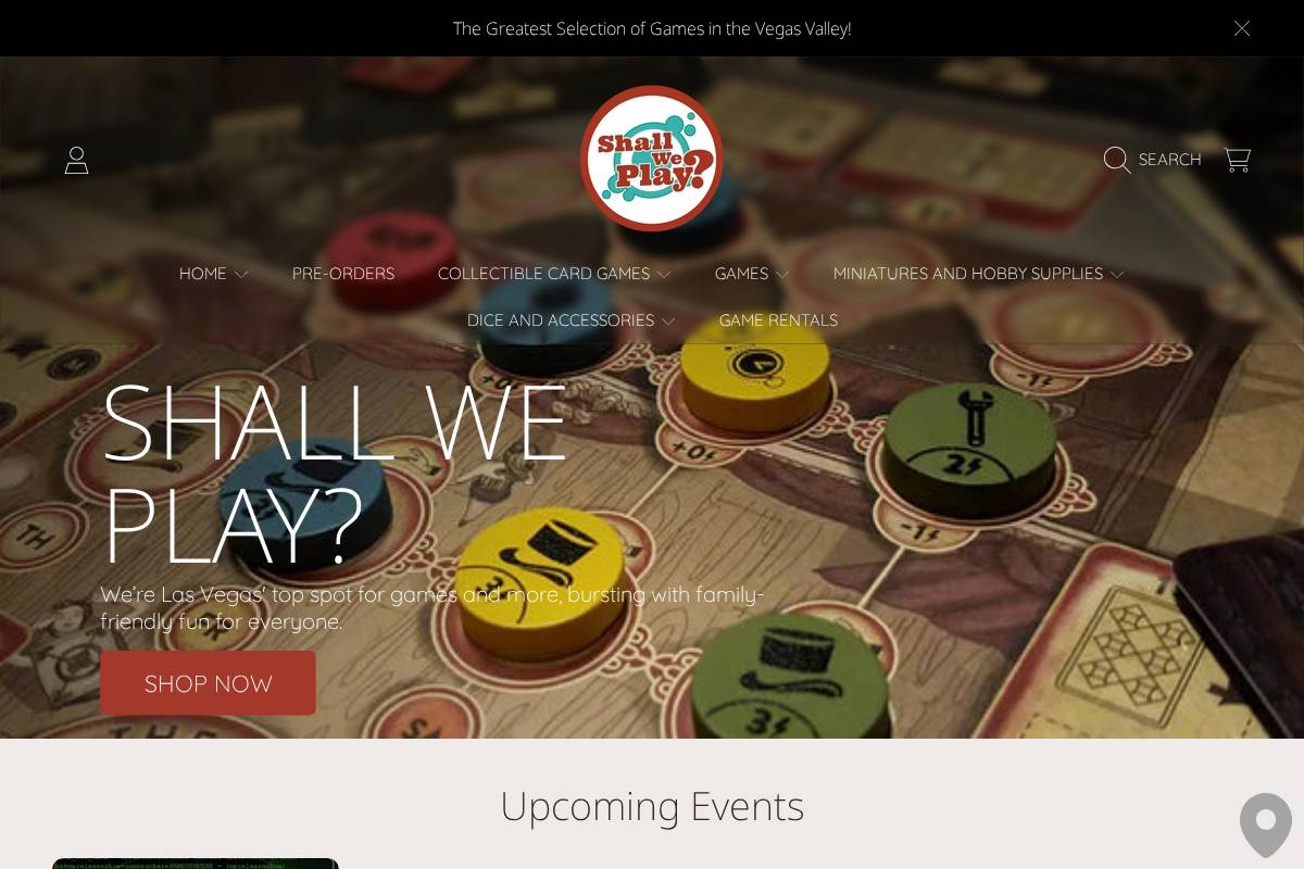 shallweplaygames.com homepage screenshot