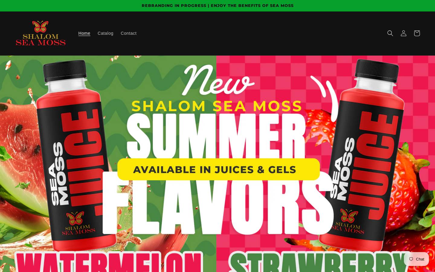 shalomseamoss.com homepage screenshot