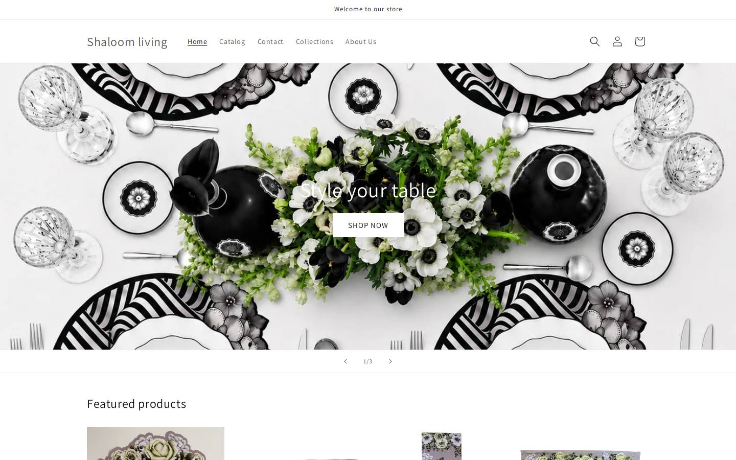 shaloomliving.com homepage screenshot