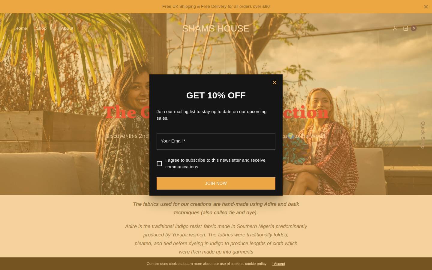 shams-house.com homepage screenshot