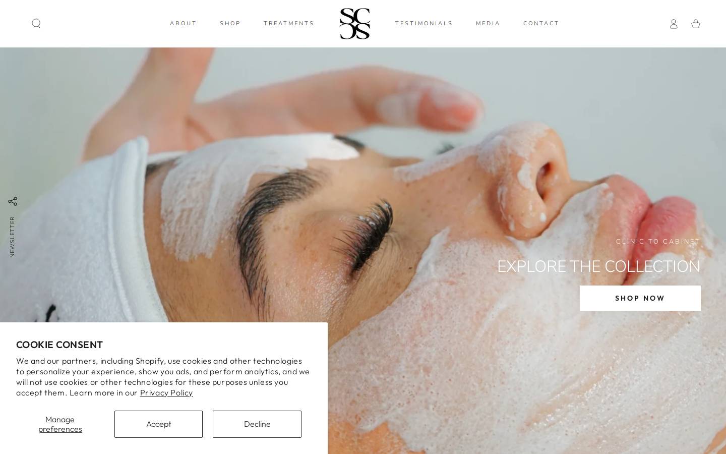 shanecooperclinic.com homepage screenshot