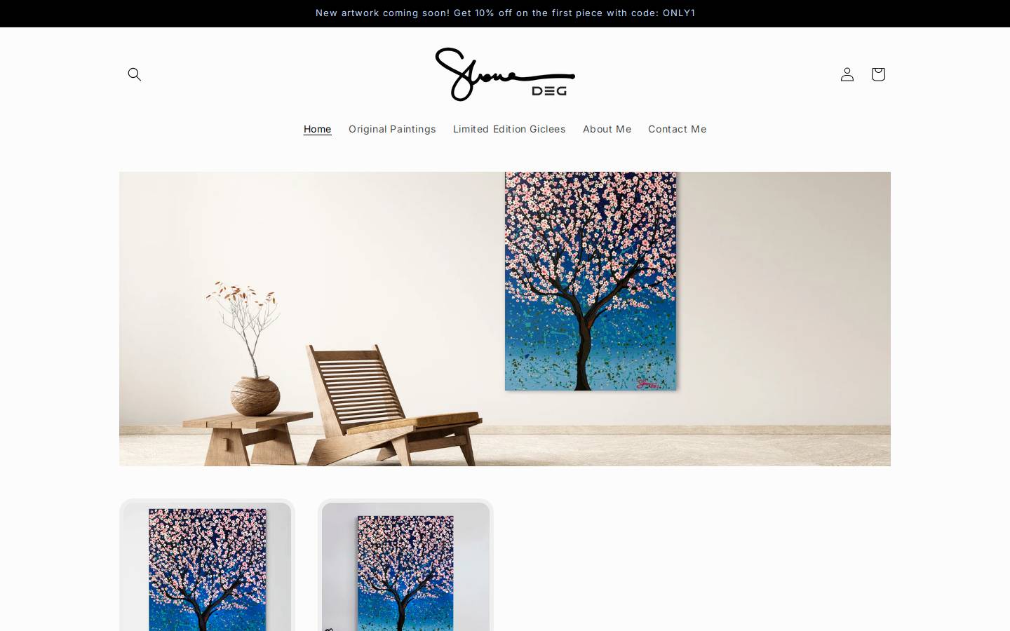 shanedegart.com homepage screenshot