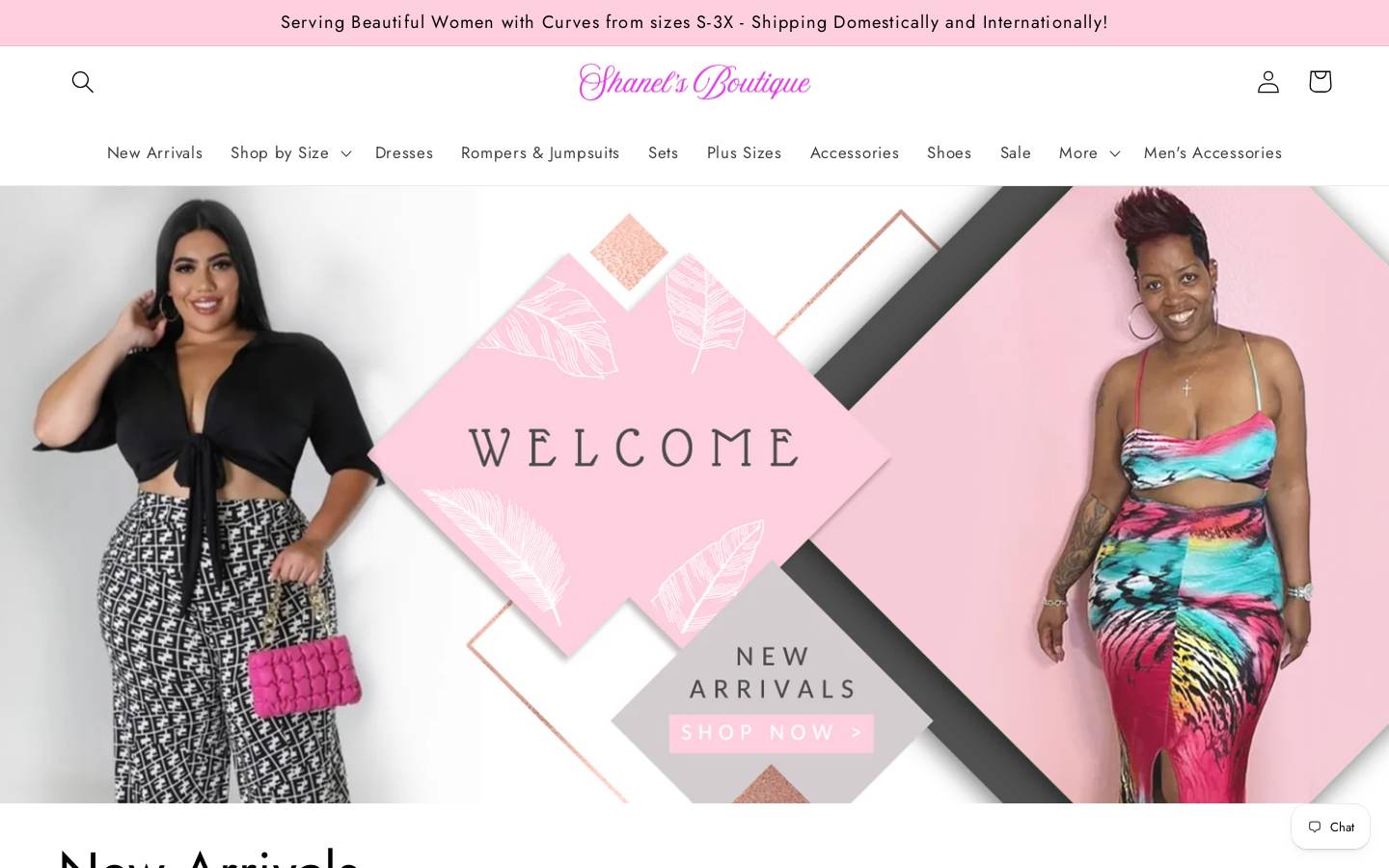 shanelsboutique247.com homepage screenshot