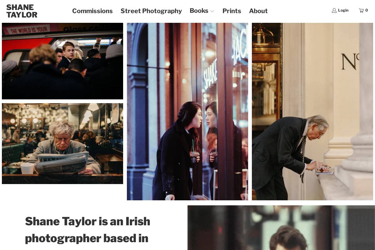 shanetaylor.net homepage screenshot